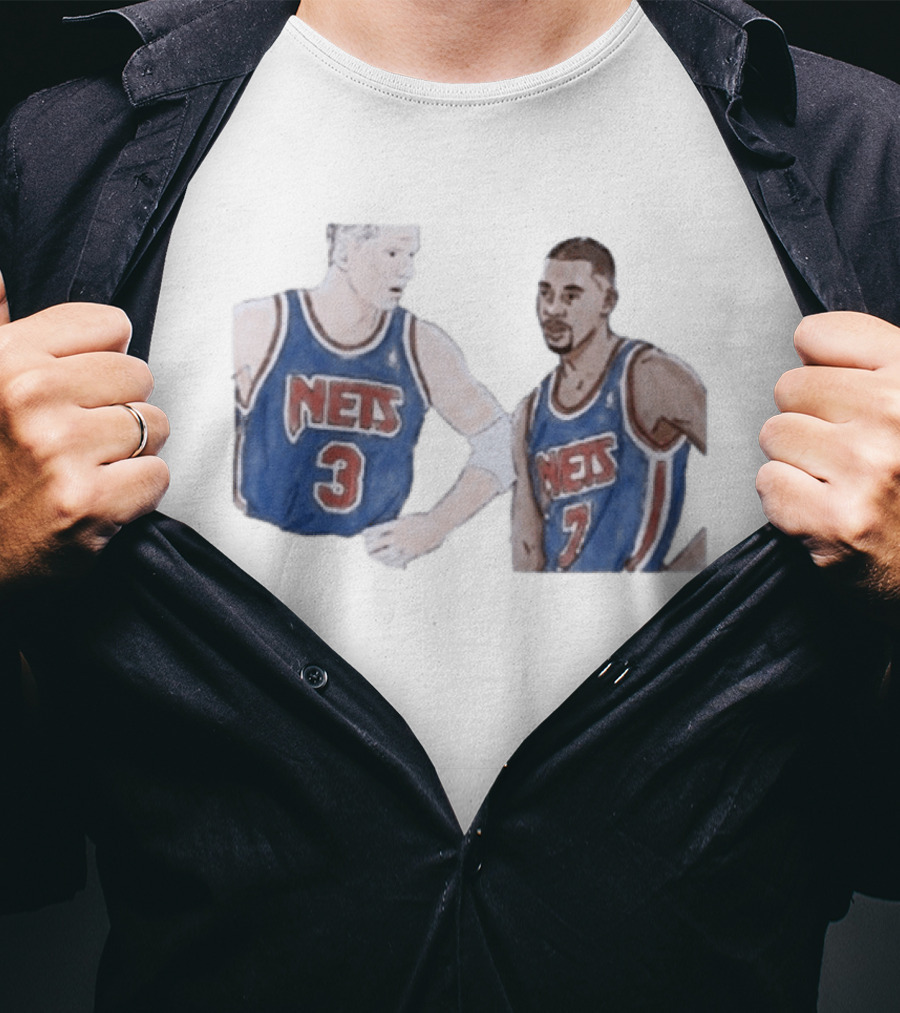 Kenny Anderson And Dražen Petrović Nets 3 And 7 Jerseys T-Shirt
