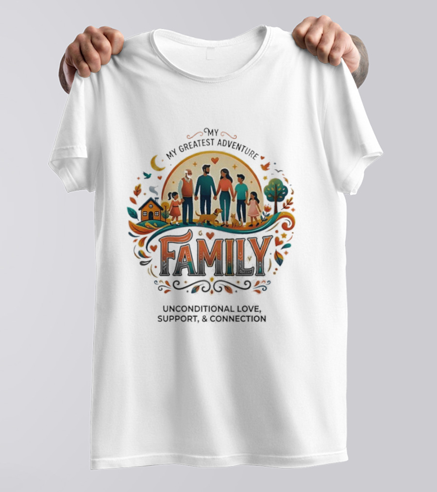 My Greatest Adventure Family Unconditional Love Support Connection T-Shirt