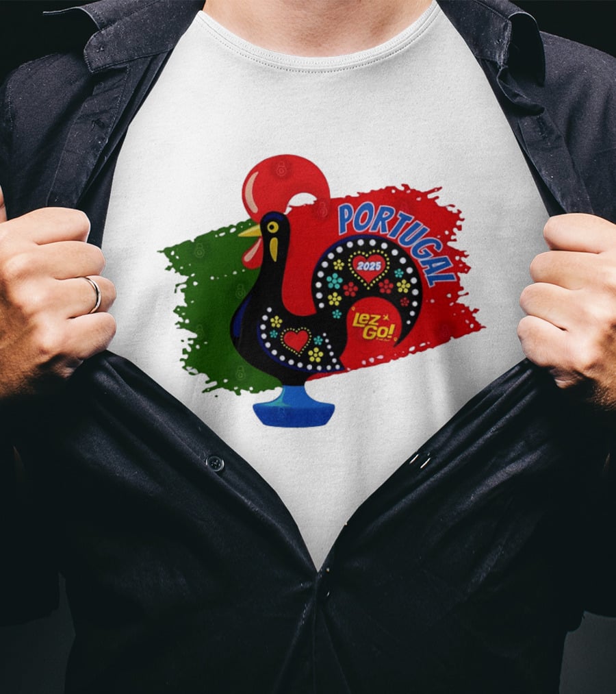 Portugal 2025 Lez Go Galo De Barcelos Rooster T-Shirt