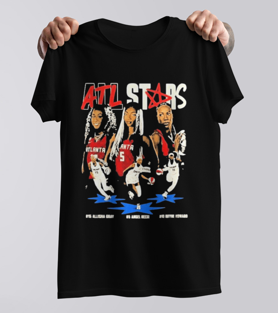 ATL All Stars Allisha Gray Angel Reese Rhyne Howard Atlanta Dream 2026 T-Shirt