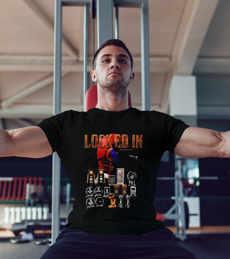 LOCKED IN Jalen Brunson NBA Rookie Of The Year Trophies Awards T-Shirt