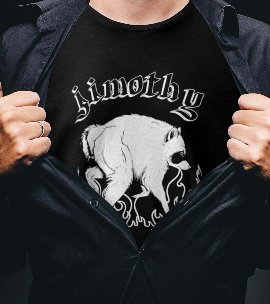 Jimothy The Ballard Raccoon Flame T-Shirt