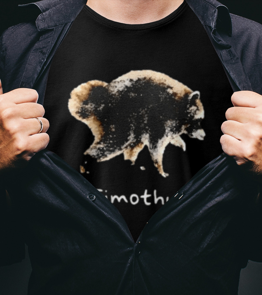Jimothy Raccoon Animal Watercolor T-Shirt