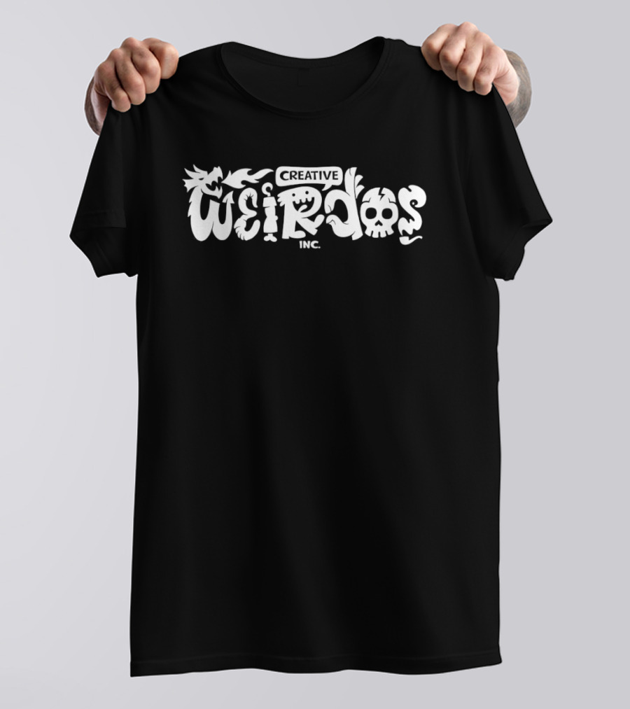 Creative Weirdos Inc Skulls And Monsters T-Shirt