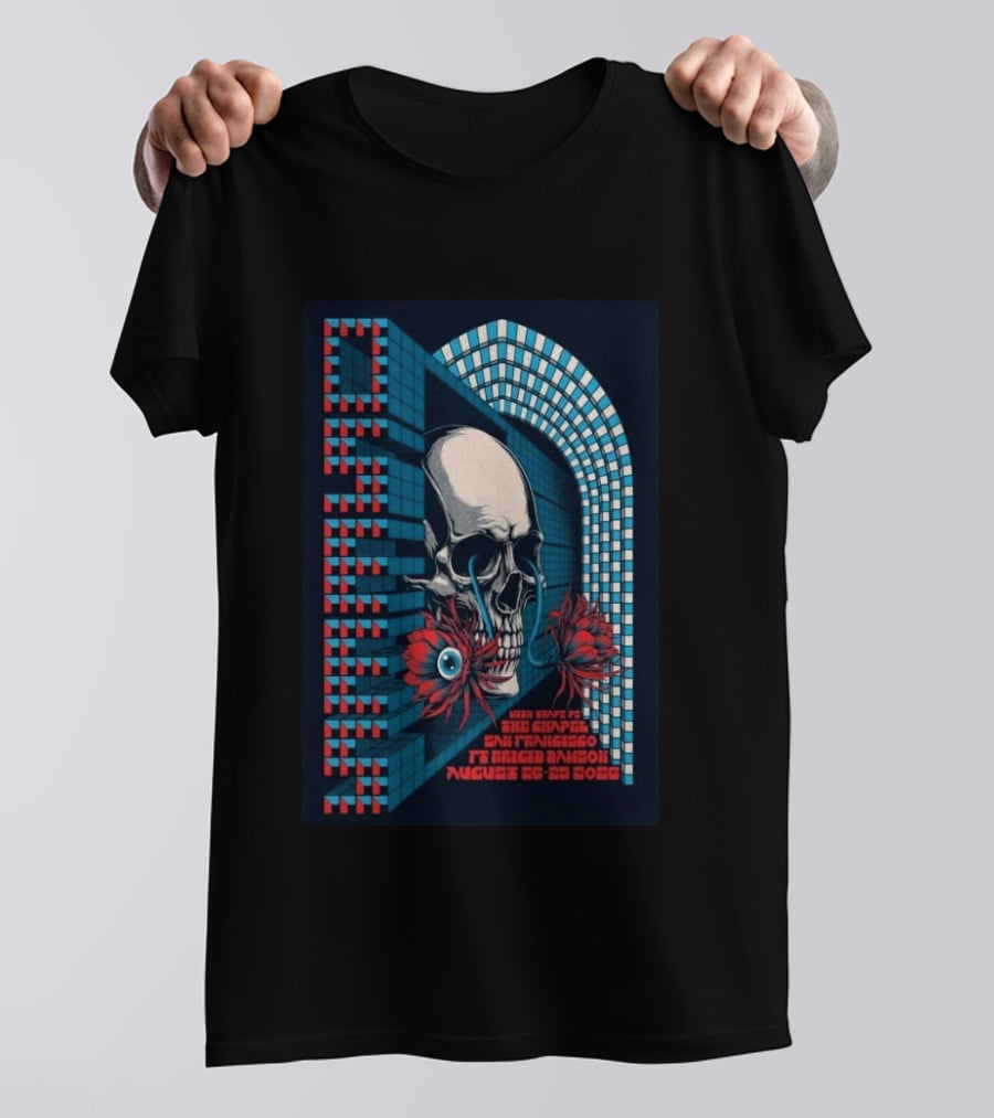 Osees Skull And Flowers August 26 29 2026 San Francisco Tour T-Shirt