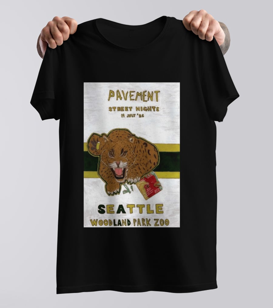 Pavement Street Nights Seattle Woodland Park Zoo July 19 2026 T-Shirt