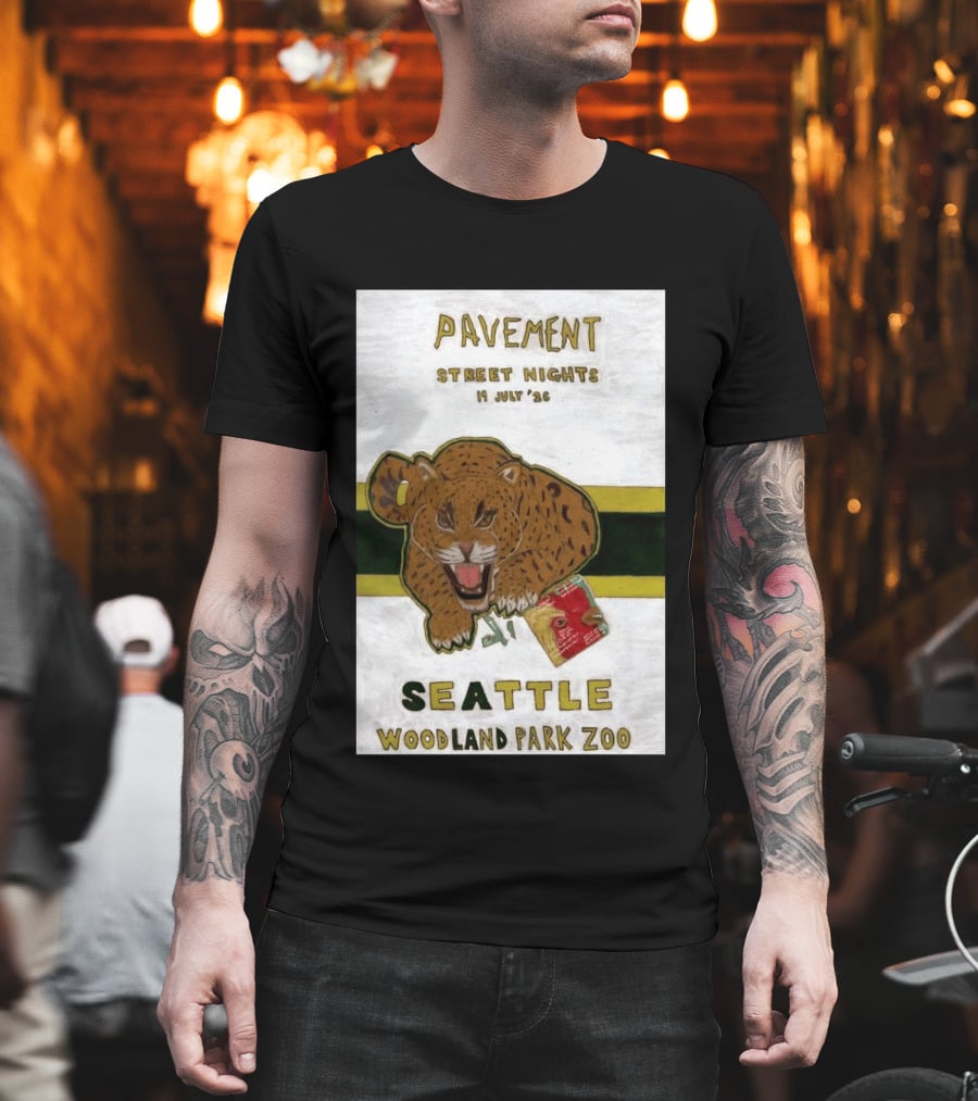 Pavement Street Nights Seattle Woodland Park Zoo July 19 2026 T-Shirt