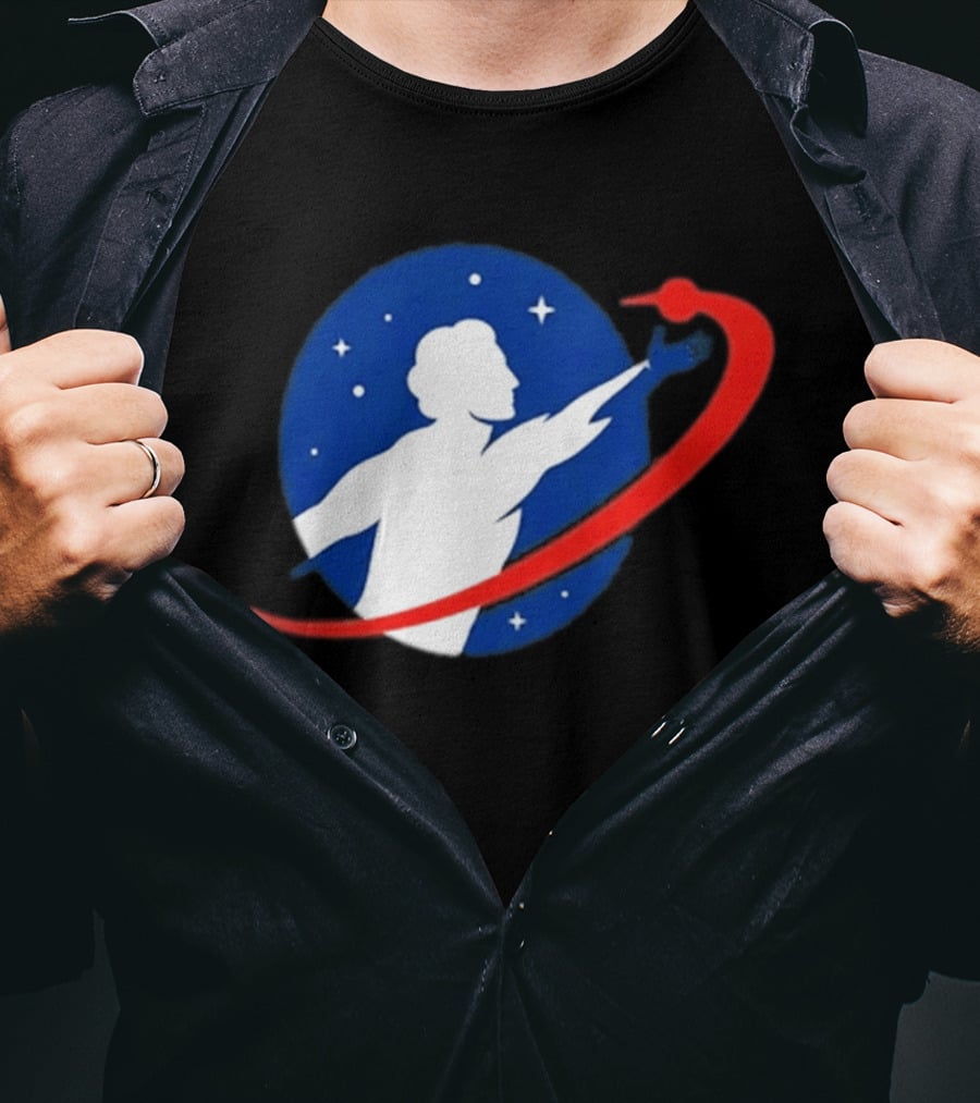 NASA Astronaut Space Exploration Promethean Action Patch T-Shirt