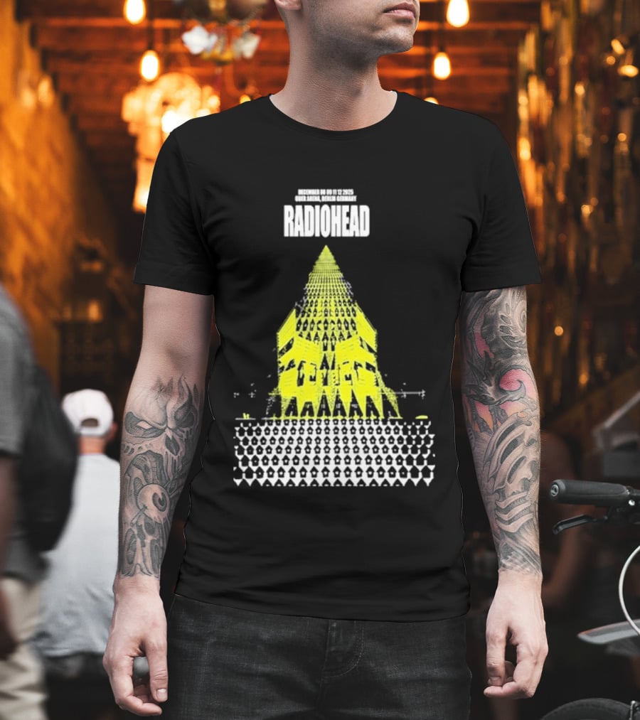 Radiohead Berlin 2025 Tour Dates Uber Arena Germany December 8 9 11 12 T-Shirt