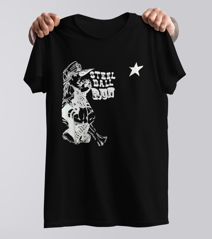 Steel Ball Run Gyro Zeppeli JoJo's Bizarre Adventure Star T-Shirt