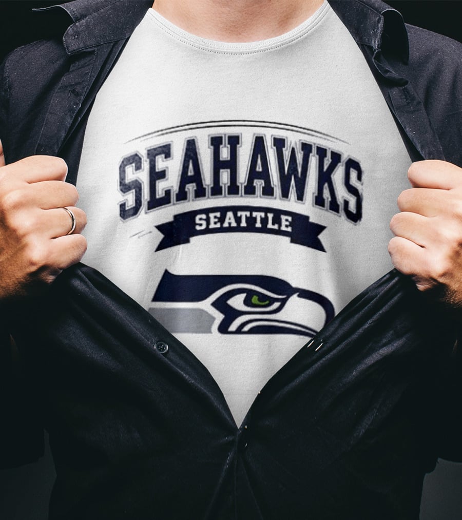 Seattle Seahawks X Ghostface Running Football T-Shirt