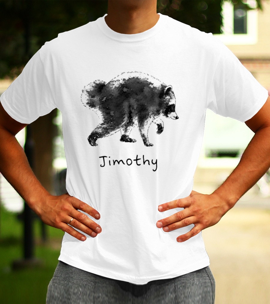 Timothy Raccoon Silhouette Meme T-Shirt