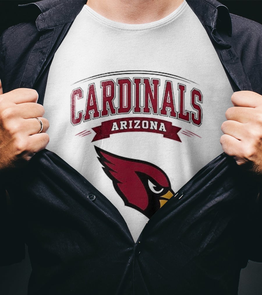 Arizona Cardinals Ghostface Running Football Combination T-Shirt