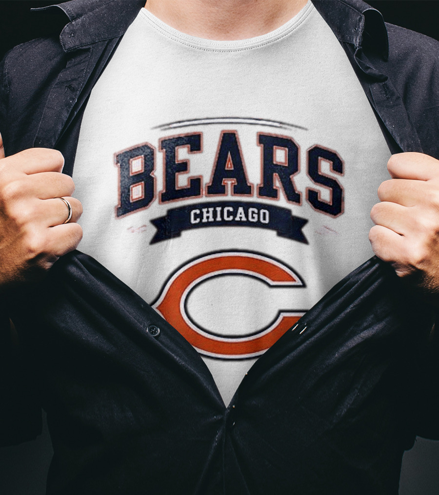 Chicago Bears Ghostface Running Football Holiday Halloween Team Collaboration T-Shirt
