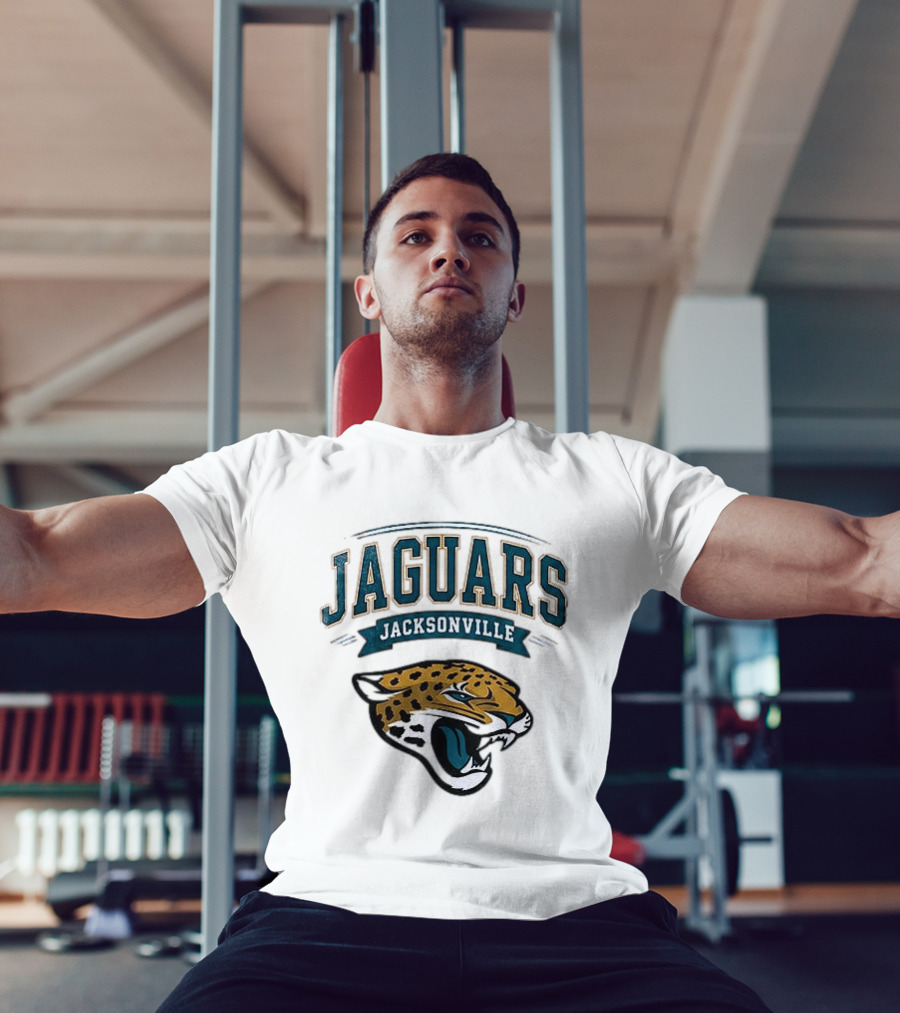 Jacksonville Jaguars Ghostface Running Football Sports Collaboration T-Shirt