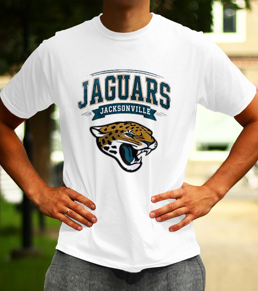 Jacksonville Jaguars Ghostface Running Football Sports Collaboration T-Shirt