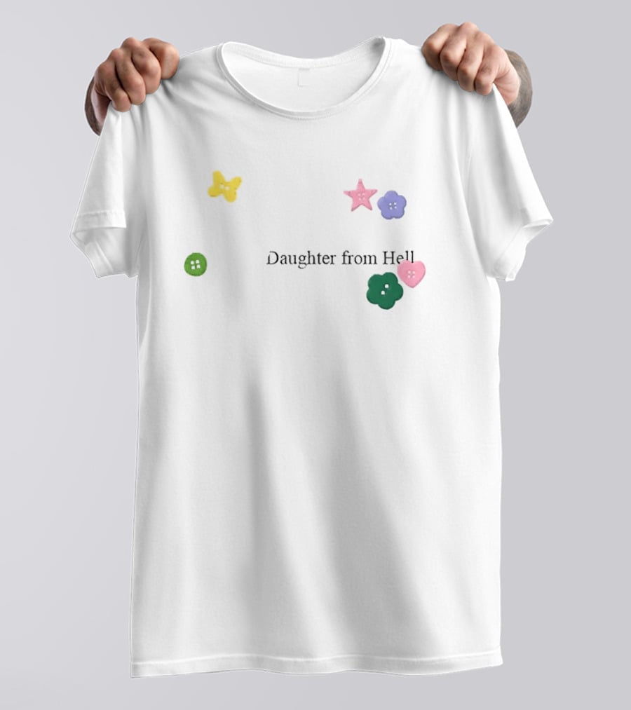 Gracie Abrams Daughter From Hell Buttons Butterfly Star Flower T-Shirt