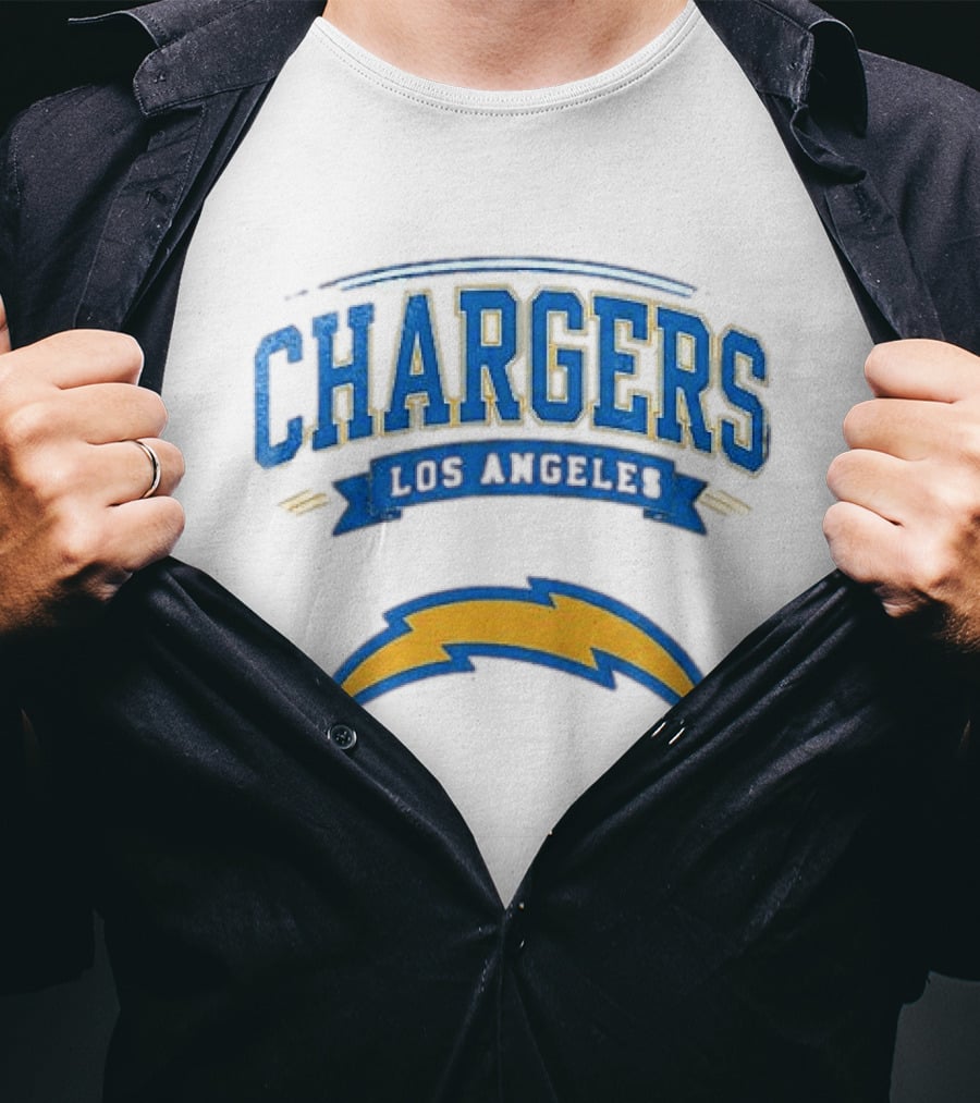 Los Angeles Chargers Ghostface Running Football T-Shirt
