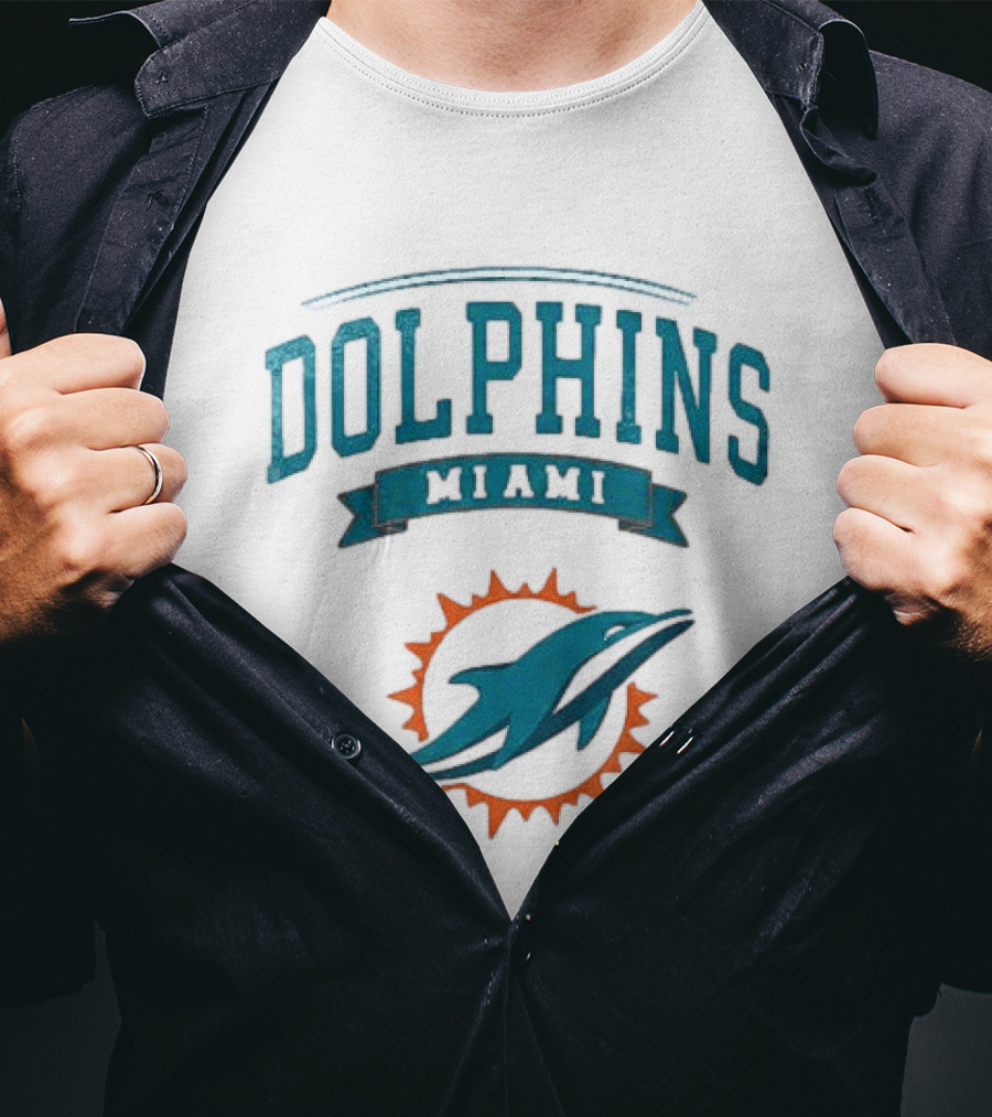 Miami Dolphins Ghostface Running Football Fan T-Shirt