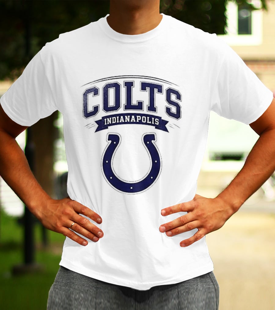 Indianapolis Colts Ghostface Running Football Collaboration T-Shirt