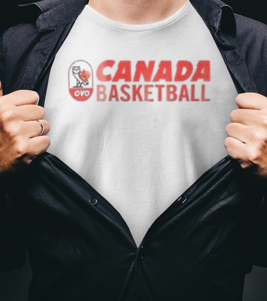 Drake OVO Canada Basketball Collaboration Owl T-Shirt