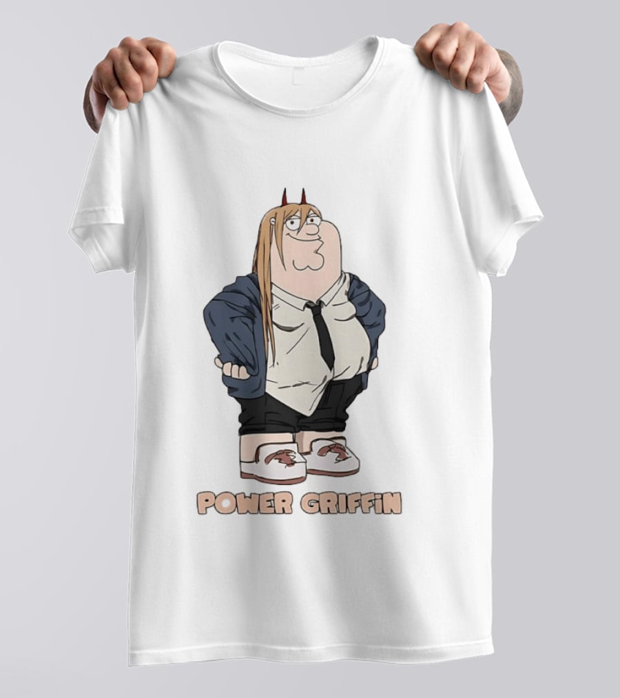 Power Griffin Chainsaw Man X Peter Griffin T-Shirt