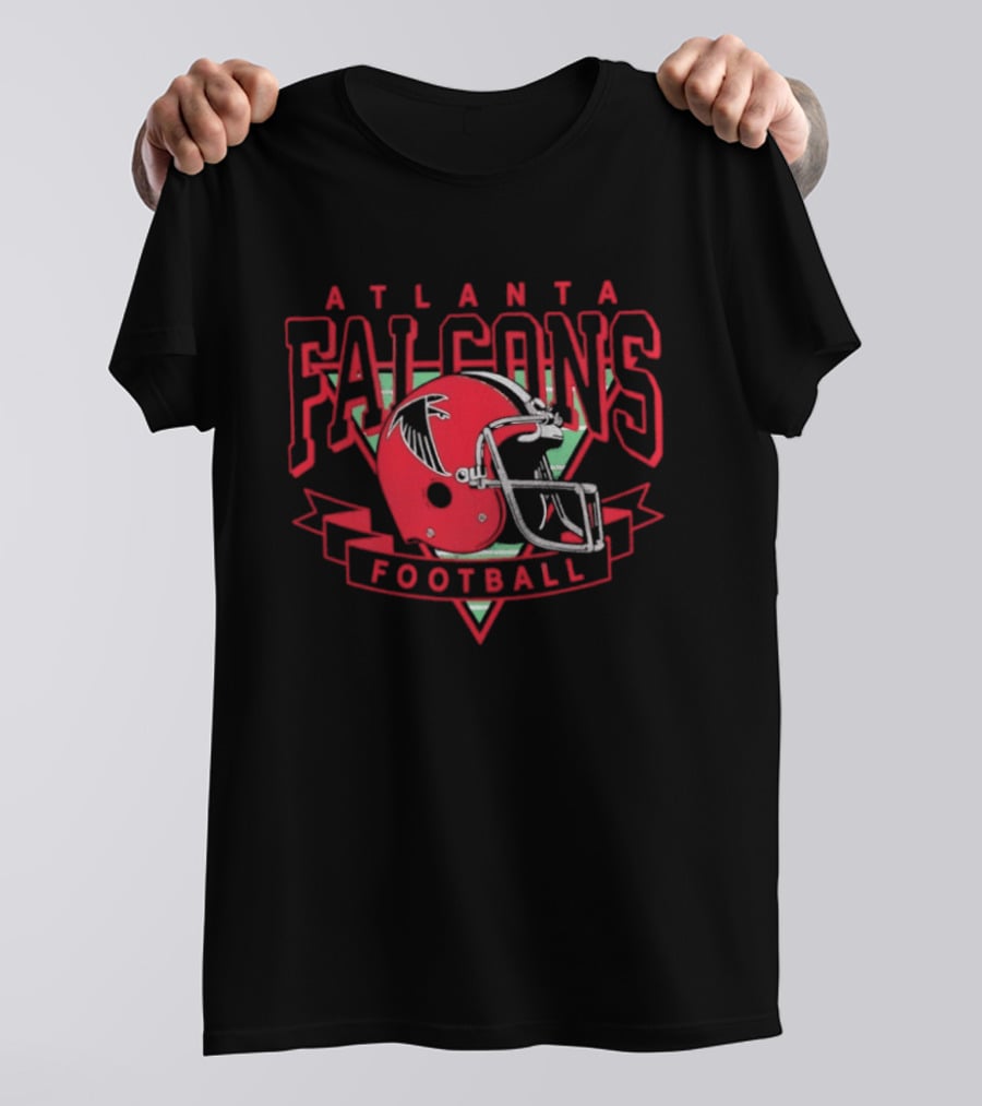 Atlanta Falcons Football Helmet Falcons Football T-Shirt