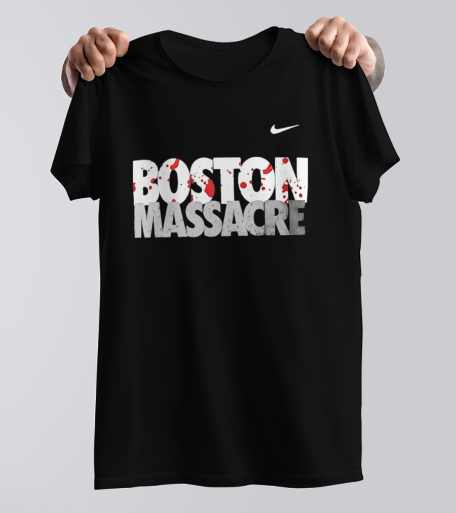 Boston Massacre Nike Blood Splatter T-Shirt