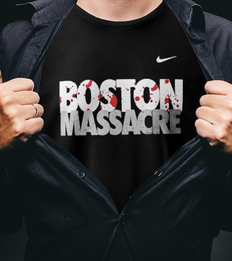 Boston Massacre Nike Blood Splatter T-Shirt
