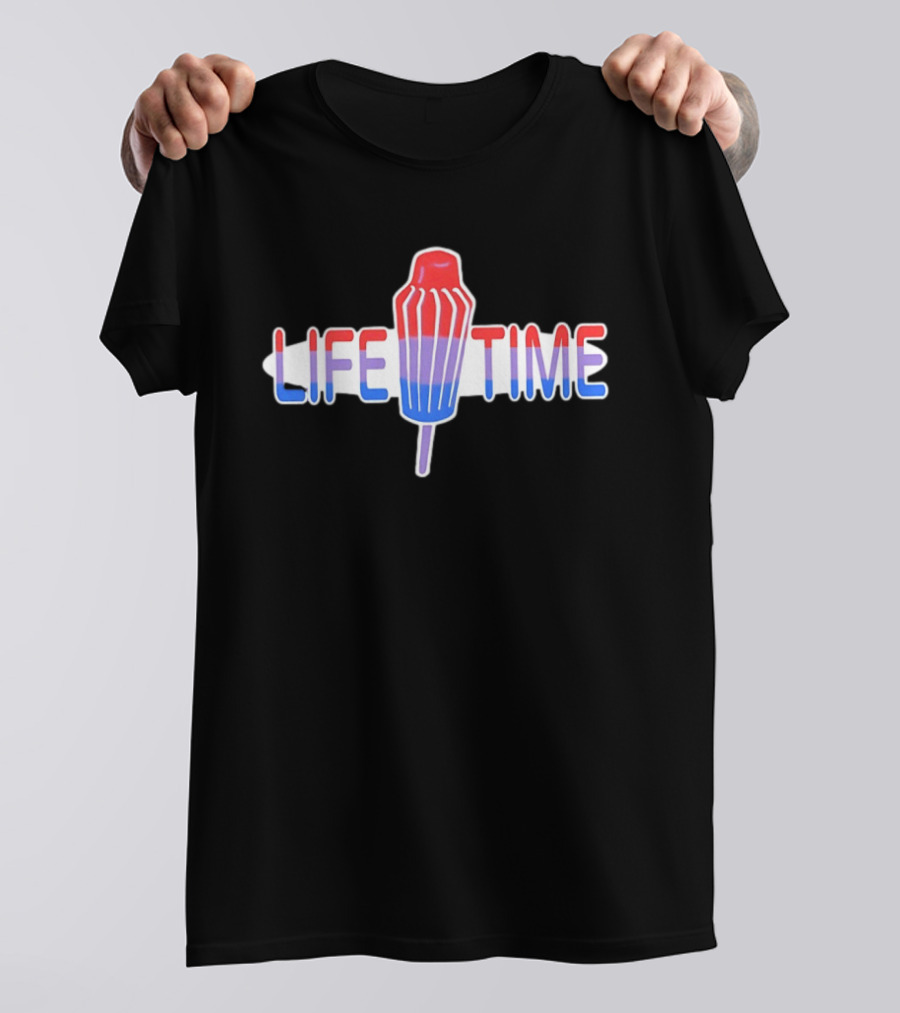 Life Time Popsicle Summer Ice Cream Red White And Blue T-Shirt