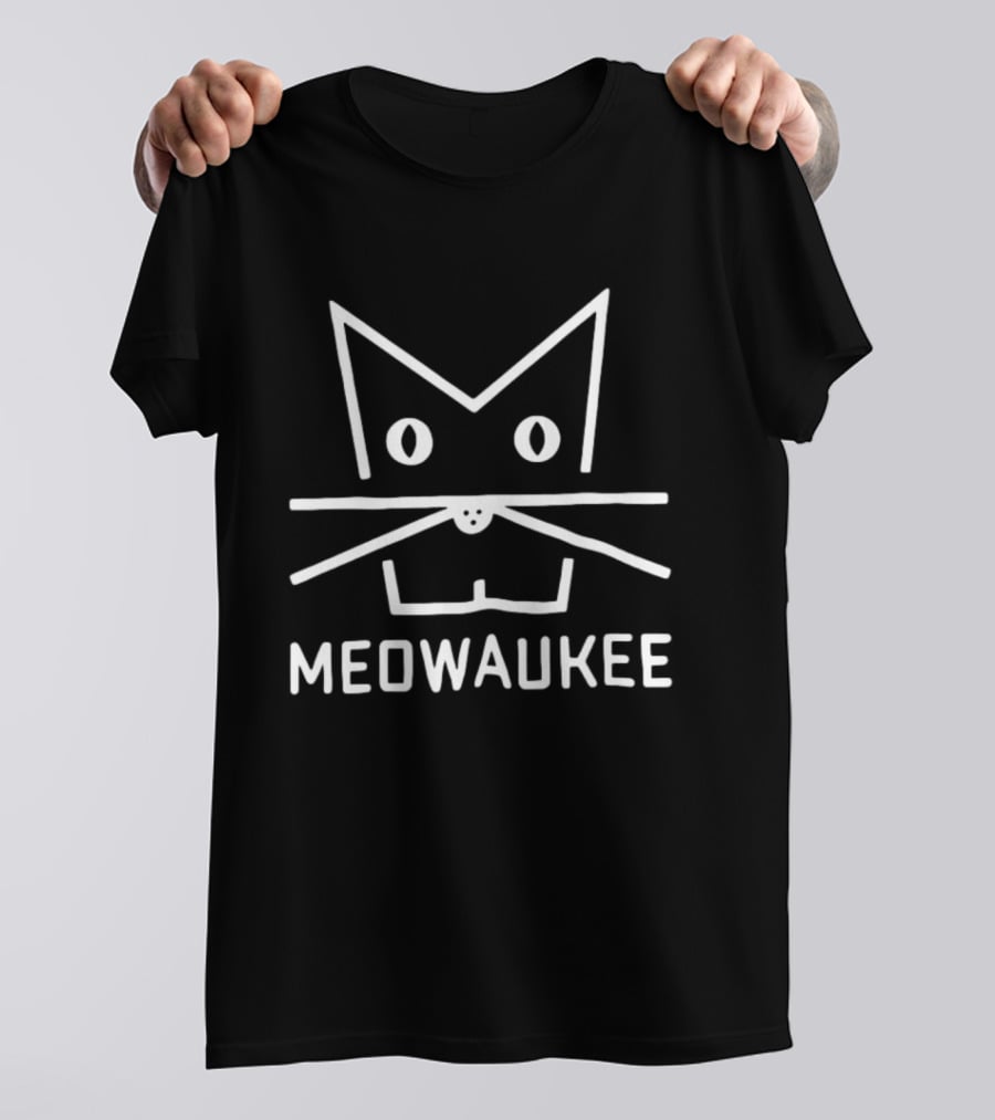 Meowaukee Cat Milwaukee Wisconsin Pun T-Shirt