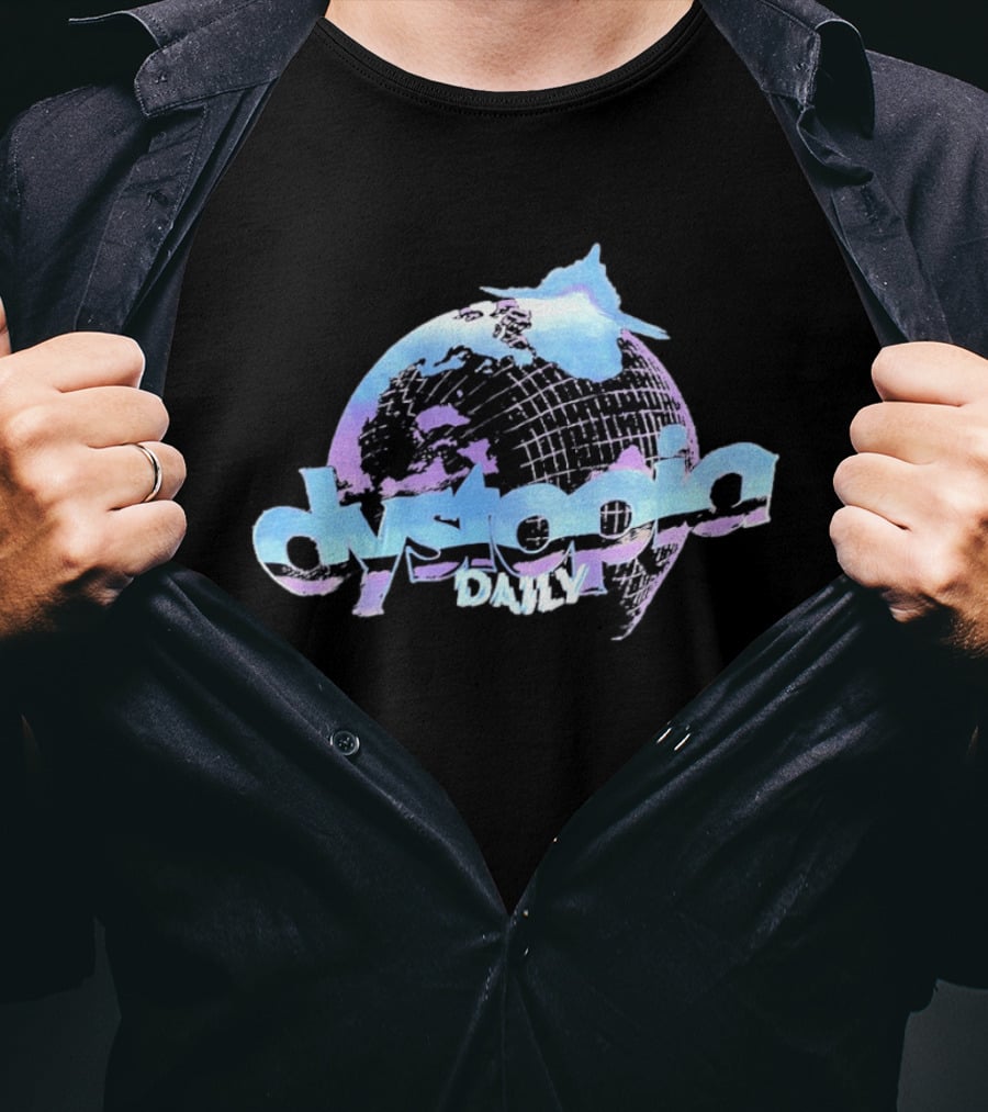 Dystopia Daily Globe Earth Apocalyptic T-Shirt