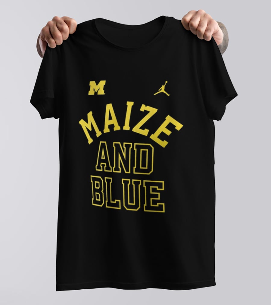 Michigan Wolverines Maize And Blue Jordan Brand M T-Shirt