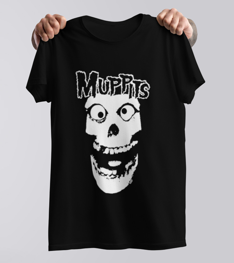 Muppits Punk Rock Skull Misfits T-Shirt