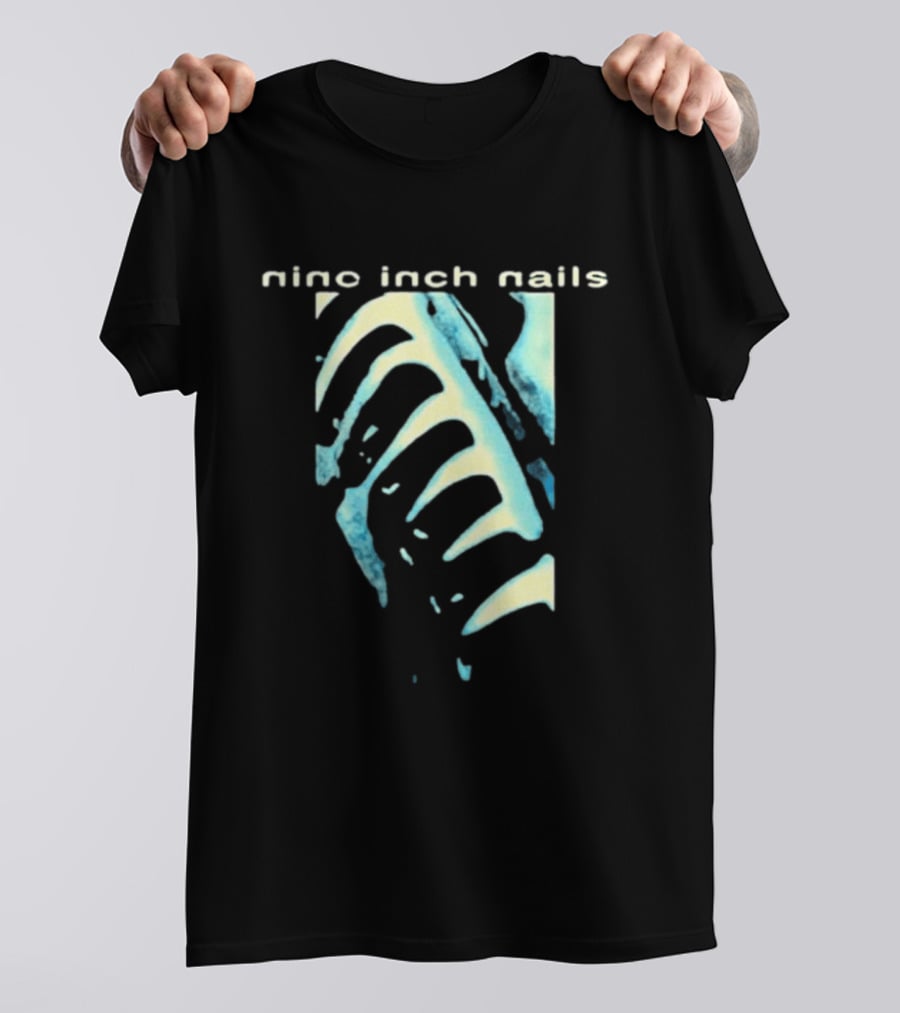 Nine Inch Nails Ribcage Watercolor Noize Machine T-Shirt