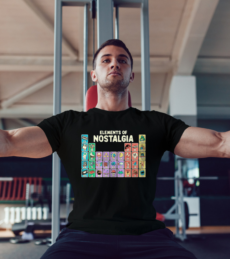 Elements Of Nostalgia Periodic Table Classic Memories T-Shirt