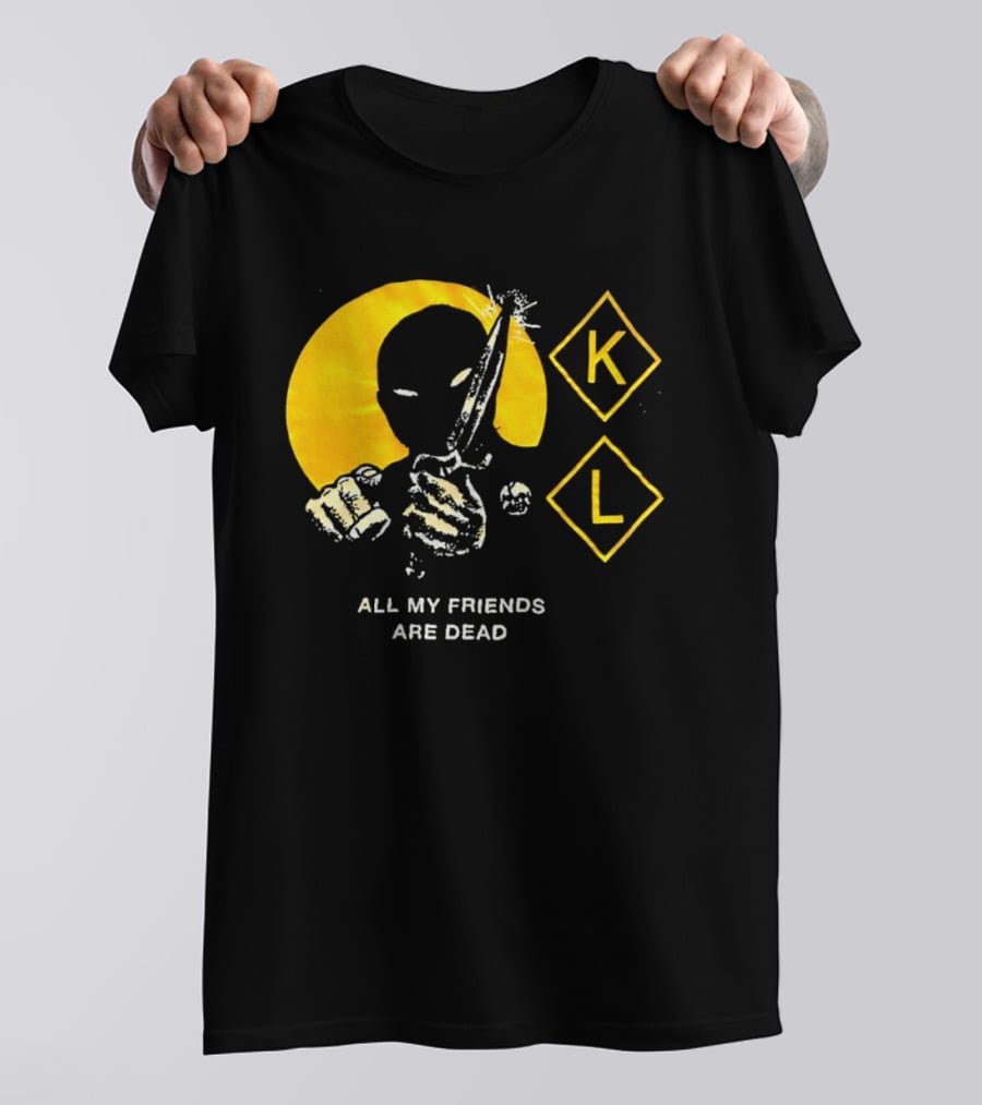Knocked Loose K L All My Friends Are Dead Knife Fist T-Shirt