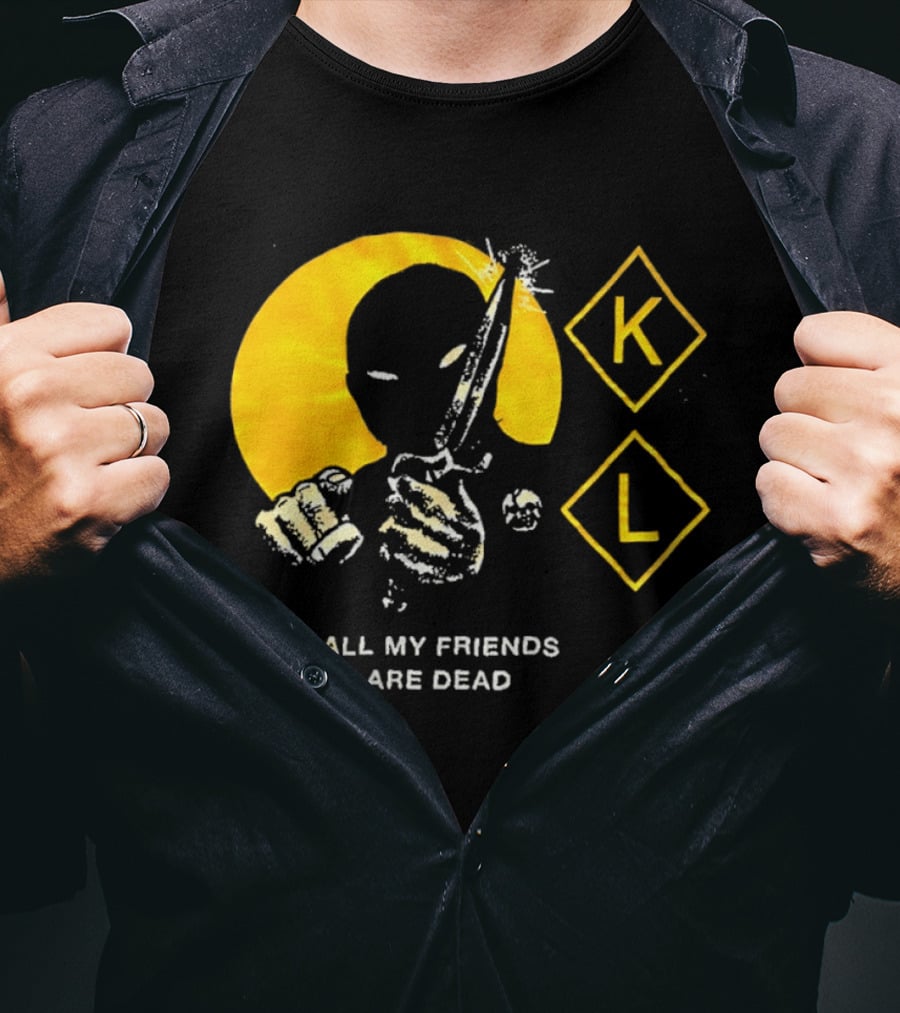 Knocked Loose K L All My Friends Are Dead Knife Fist T-Shirt