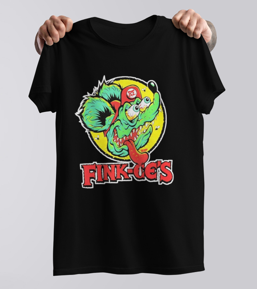 Fink Oe's Rat Fink RE Beast Ed Roth Hot Rod T-Shirt