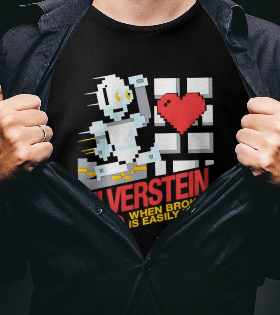 Silverstein 2003 When Broken Is Easily Fixed Pixel Robot Heart T-Shirt