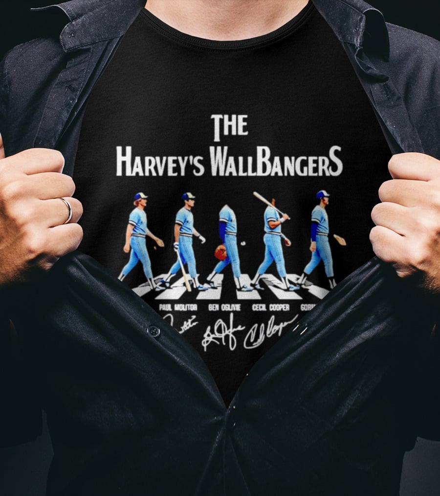 The Harvey's Wallbangers Milwaukee Brewers Robin Yount Paul Molitor Ben Oglivie Cecil Cooper Gorman Thomas T-Shirt