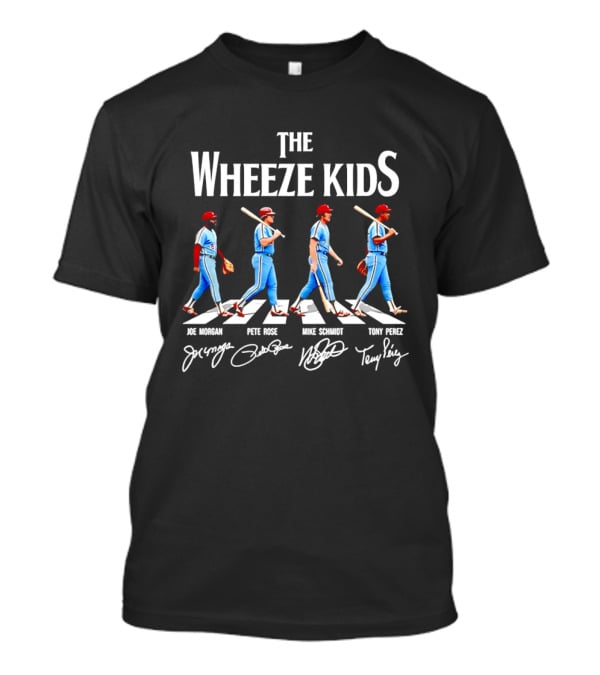 The Wheeze Kids Joe Morgan Pete Rose Mike Schmidt Tony Perez Philadelphia Phillies Legends T-Shirt
