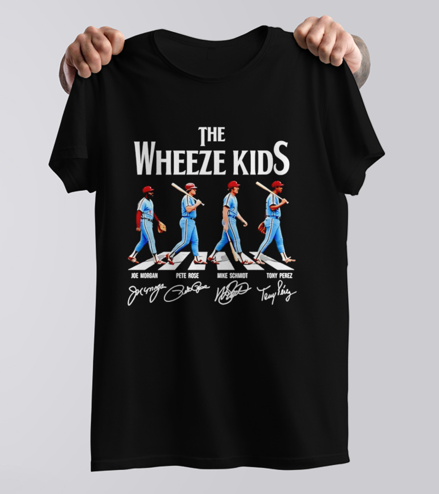 The Wheeze Kids Joe Morgan Pete Rose Mike Schmidt Tony Perez Philadelphia Phillies Legends T-Shirt