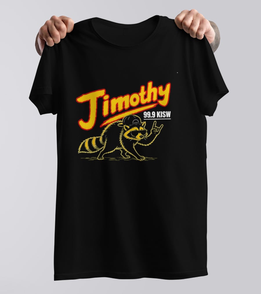 Jimothy 99.9 KISW Raccoon Rock Seattle Radio T-Shirt