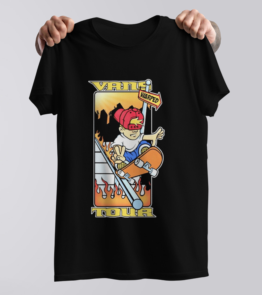 Vans Warped Tour Skater Punk Rock Skateboarding T-Shirt