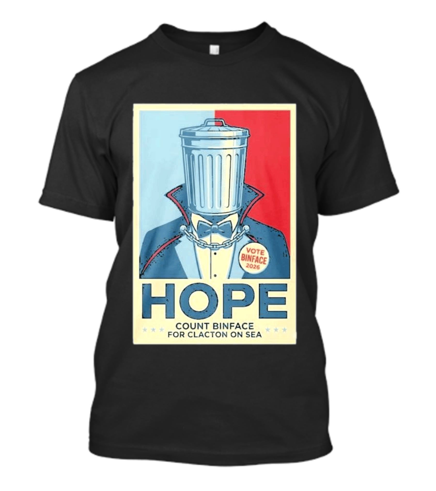 Vote Binface 2026 Hope Count Binface For Clacton On Sea T-Shirt