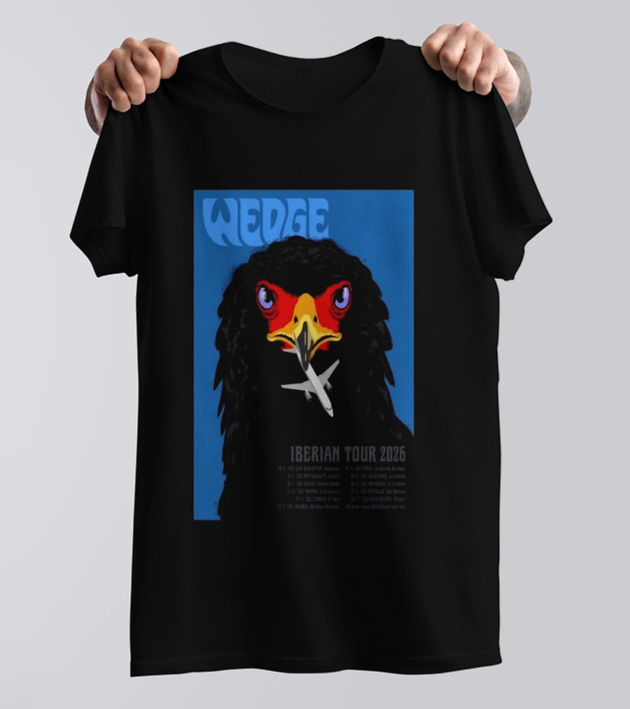 Wedge Iberian Tour 2026 Eagle Design With Airplane T-Shirt