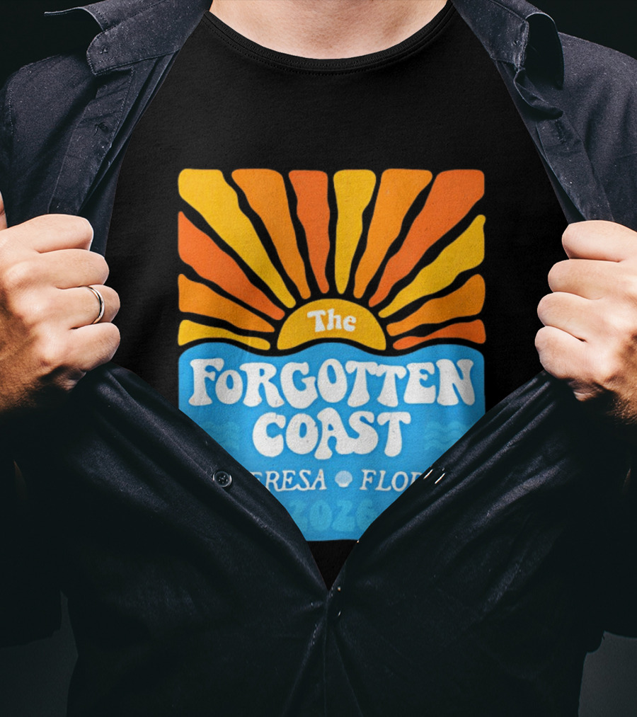 The Forgotten Coast St Teresa Florida 2026 Sunset Waves T-Shirt