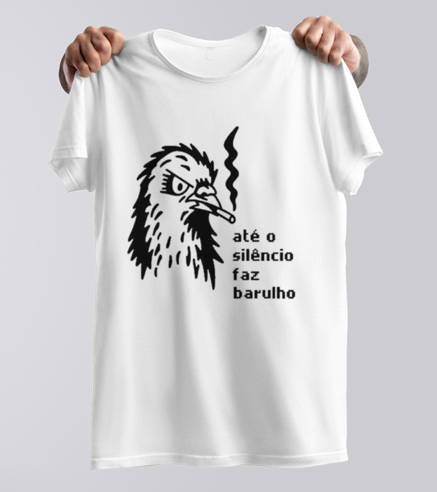 Até O Silêncio Faz Barulho Angry Bird T-Shirt