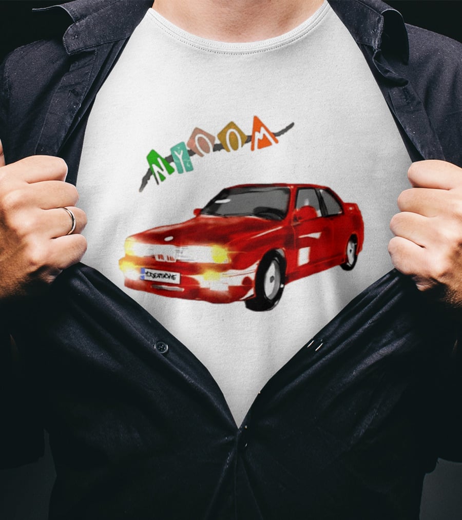 BMW E30 M3 Nyoom Drift Car Adventure T-Shirt